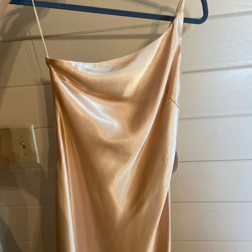 Princess Polly Champagne midi dress
